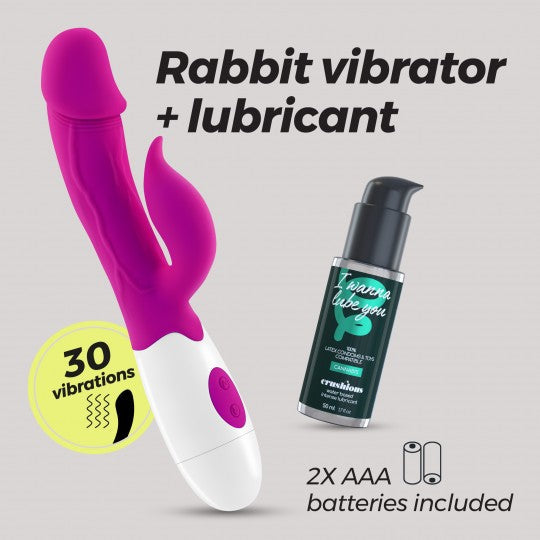 Crushious Mochi vibratore rabbit + lubrificante Maxximum Pleasure