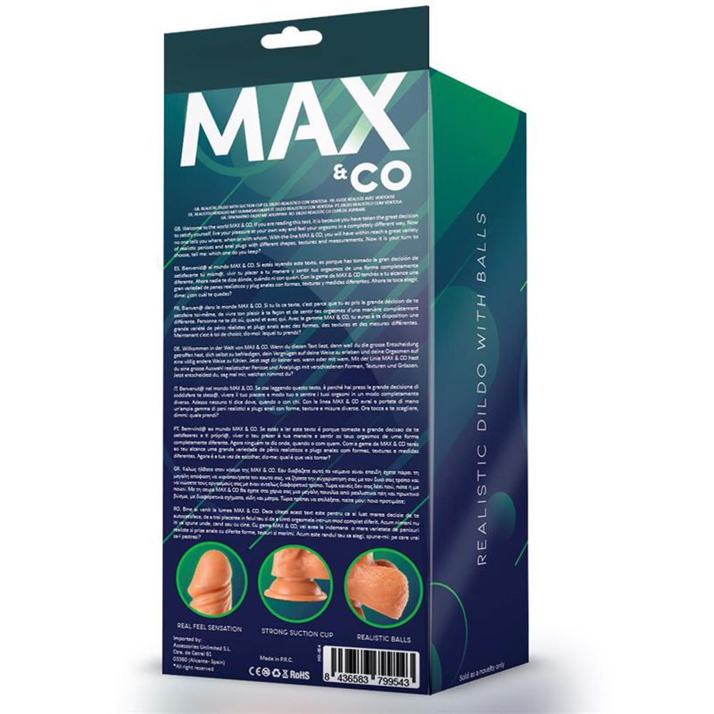 Max&Co Zane dildo 19,5 cm Maxximum Pleasure