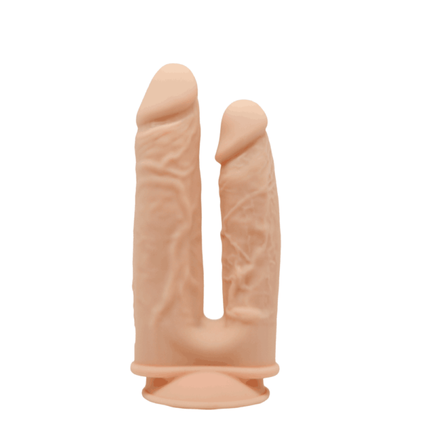 Dildo vibrante telecomandato a doppia penetrazione 19.5 cm + 17.5. Silexd