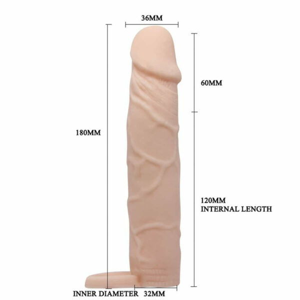 Penis Sleeve Prolunga per pene 7''. Pretty Love - immagine 2