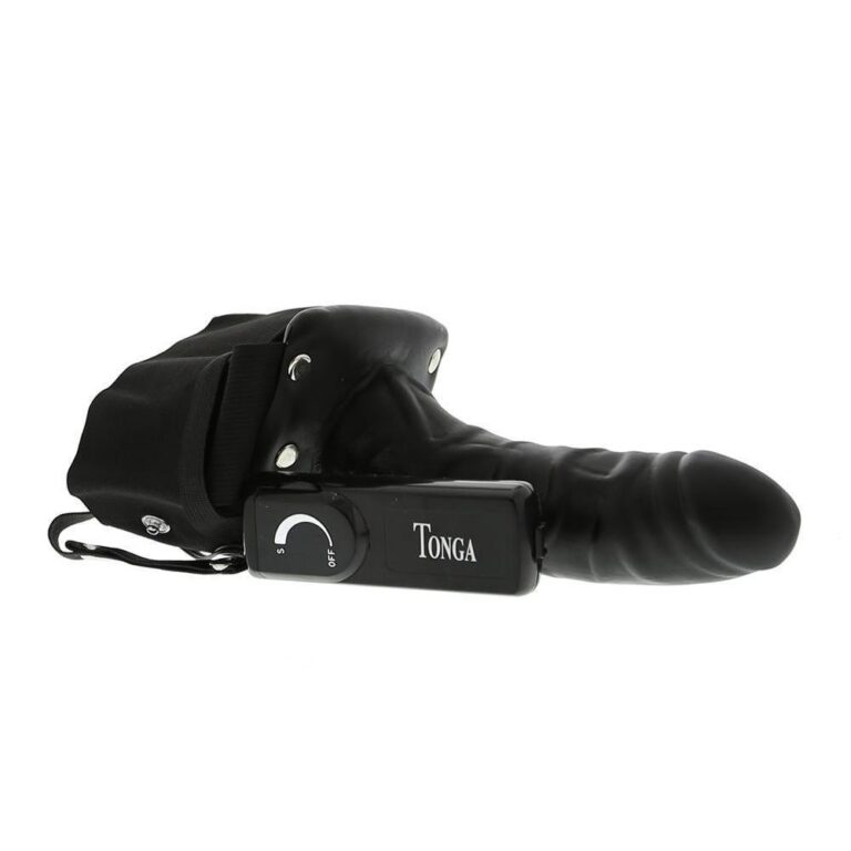 Robotic vibrating male extension strap on cavo vibrante. Tonga