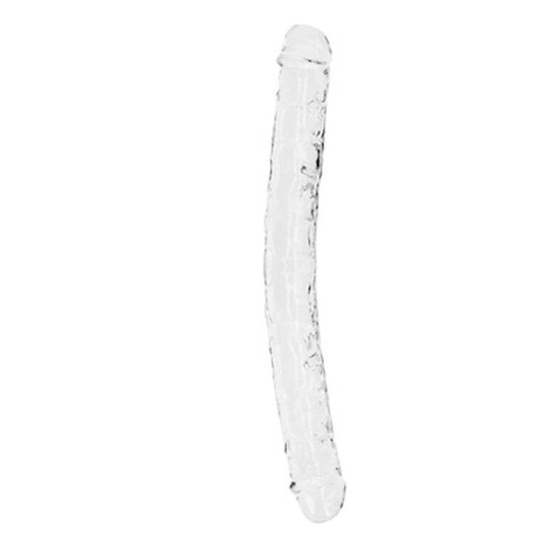 Crystal clear dong- dildo doppio 34 cm. Realrock