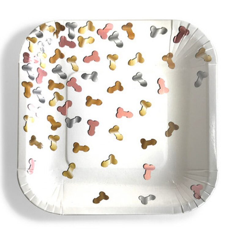 Penis Party - Piatti Glitterati. Little Genie