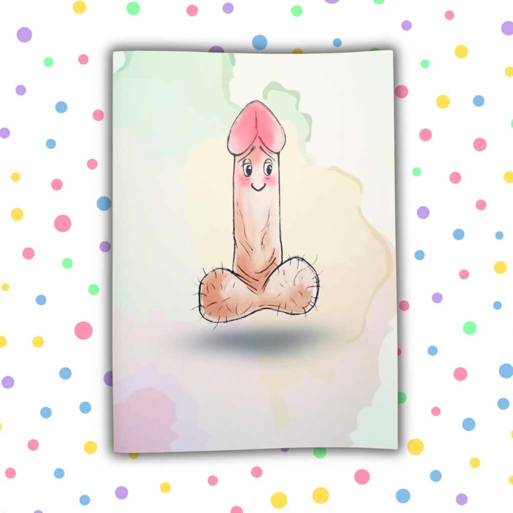 Cartolina pene imbarazzato. Maxximum Pleasure