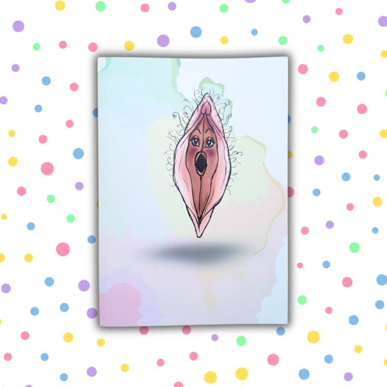 Cartolina vagina stupita. Maxximum Pleasure